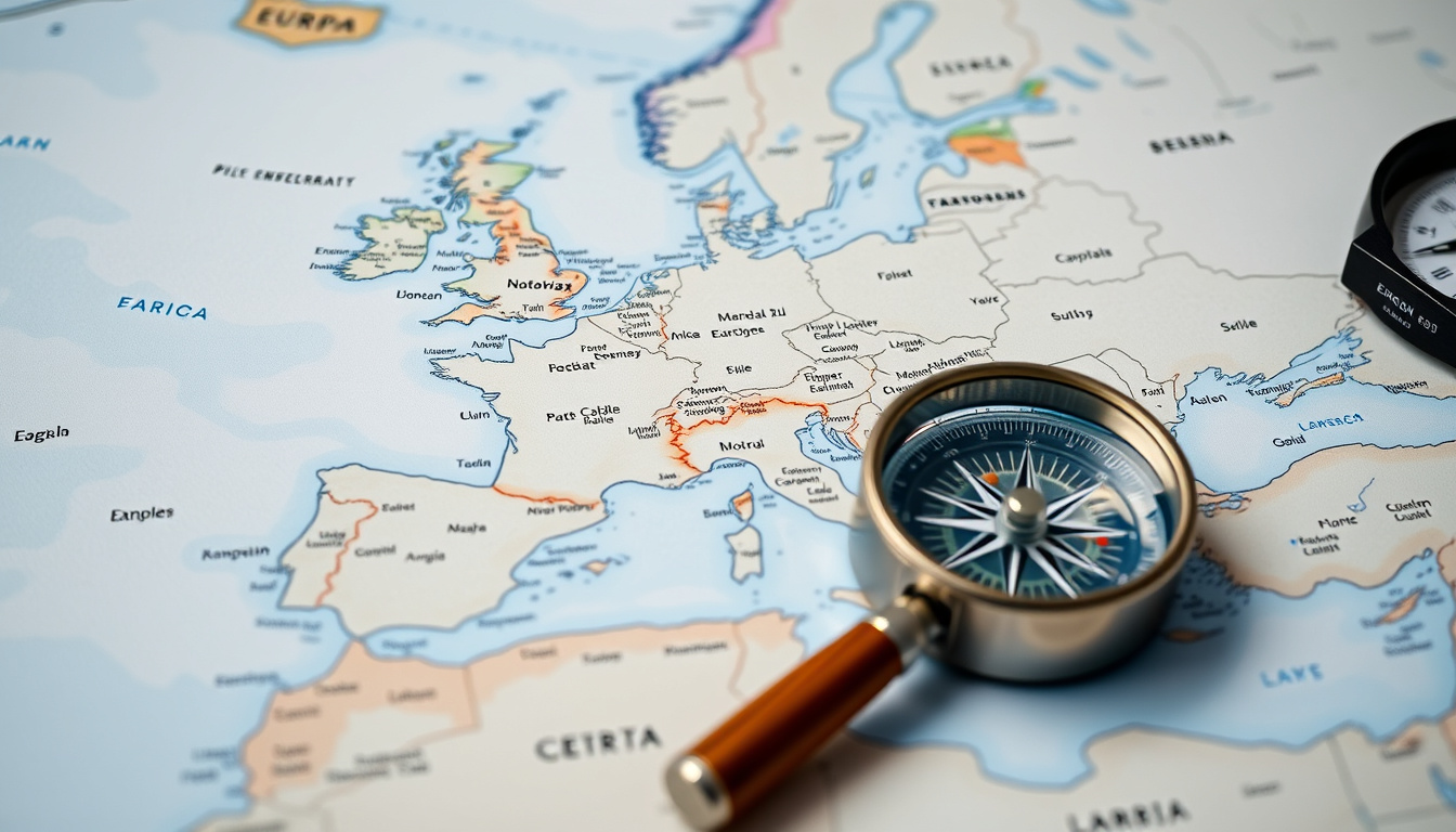 Mapa de Europa: países, capitales y datos clave